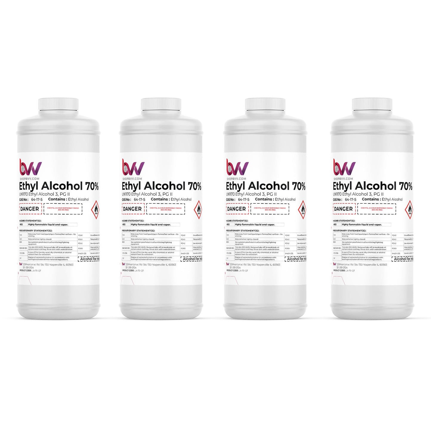 BVV™ Ethyl Alcohol 70% - USP 140 Proof