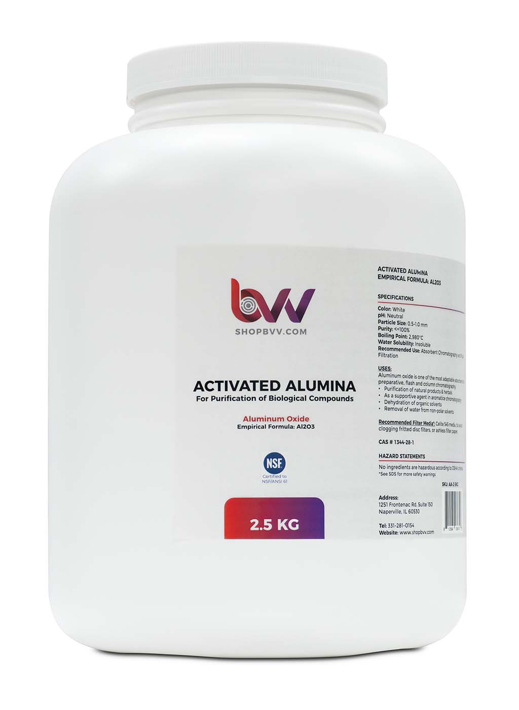 BVV™ Activated Alumina (NSF 61 certified)