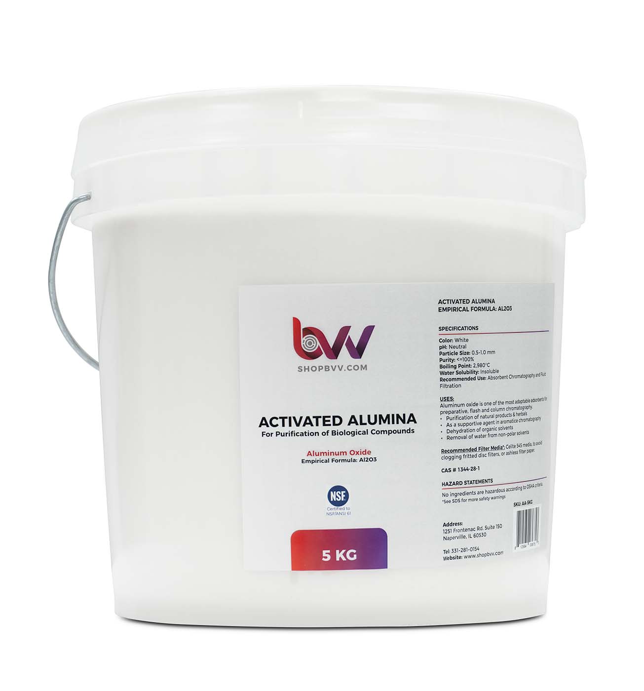 BVV™ Activated Alumina (NSF 61 certified)