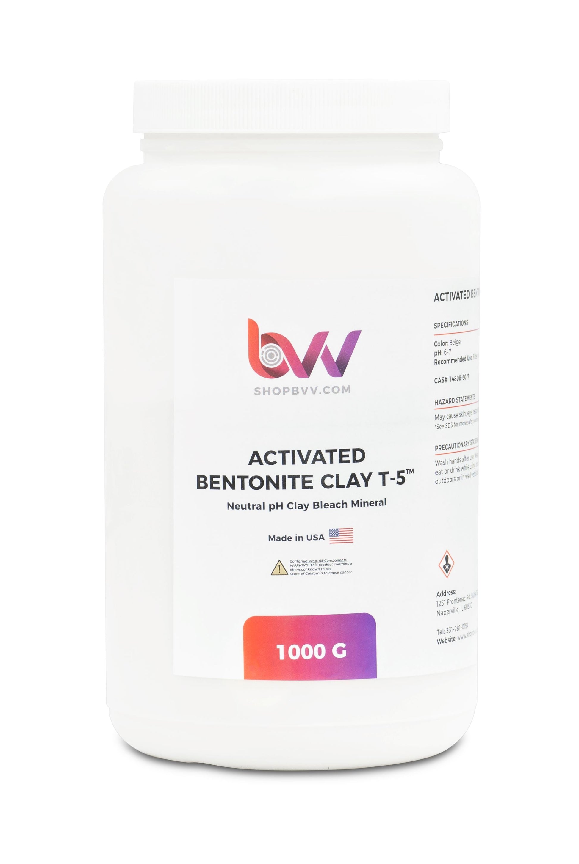 BVV™ Activated Bentonite Clay T-5™