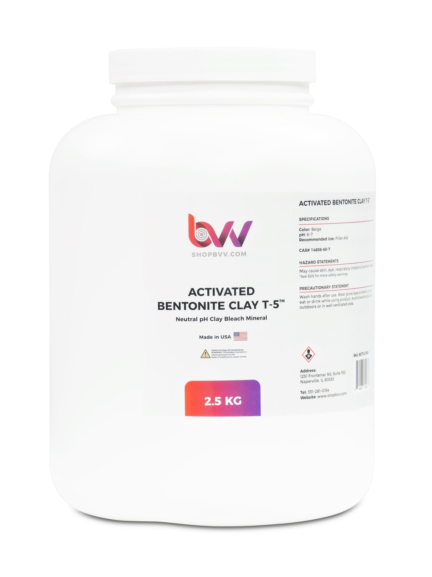 BVV™ Activated Bentonite Clay T-5™