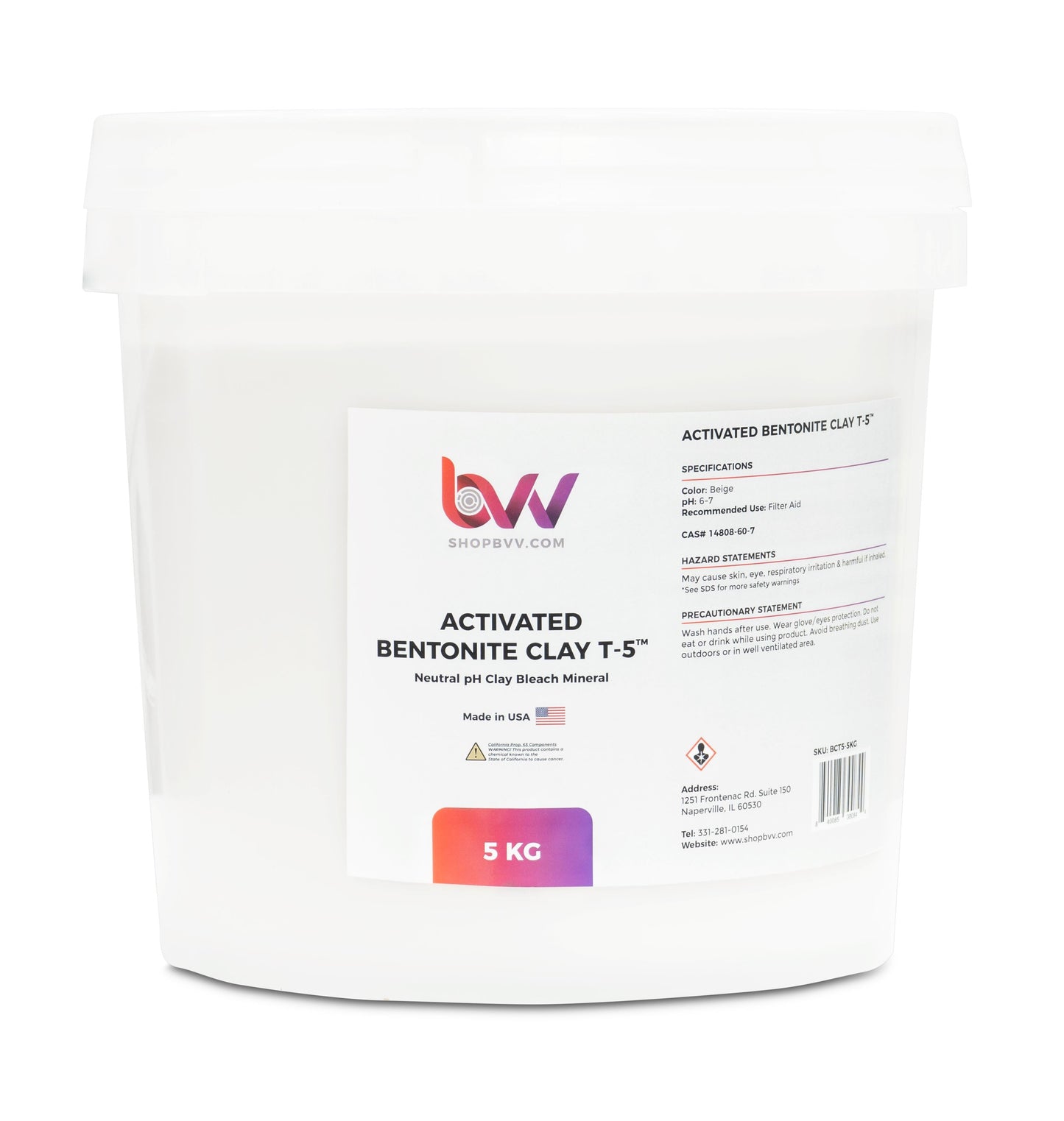 BVV™ Activated Bentonite Clay T-5™