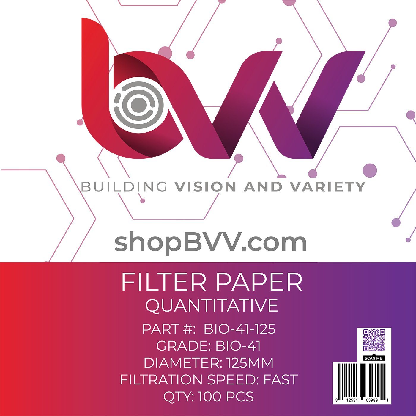 Ashless Filter Papers - 125MM - Quantitative