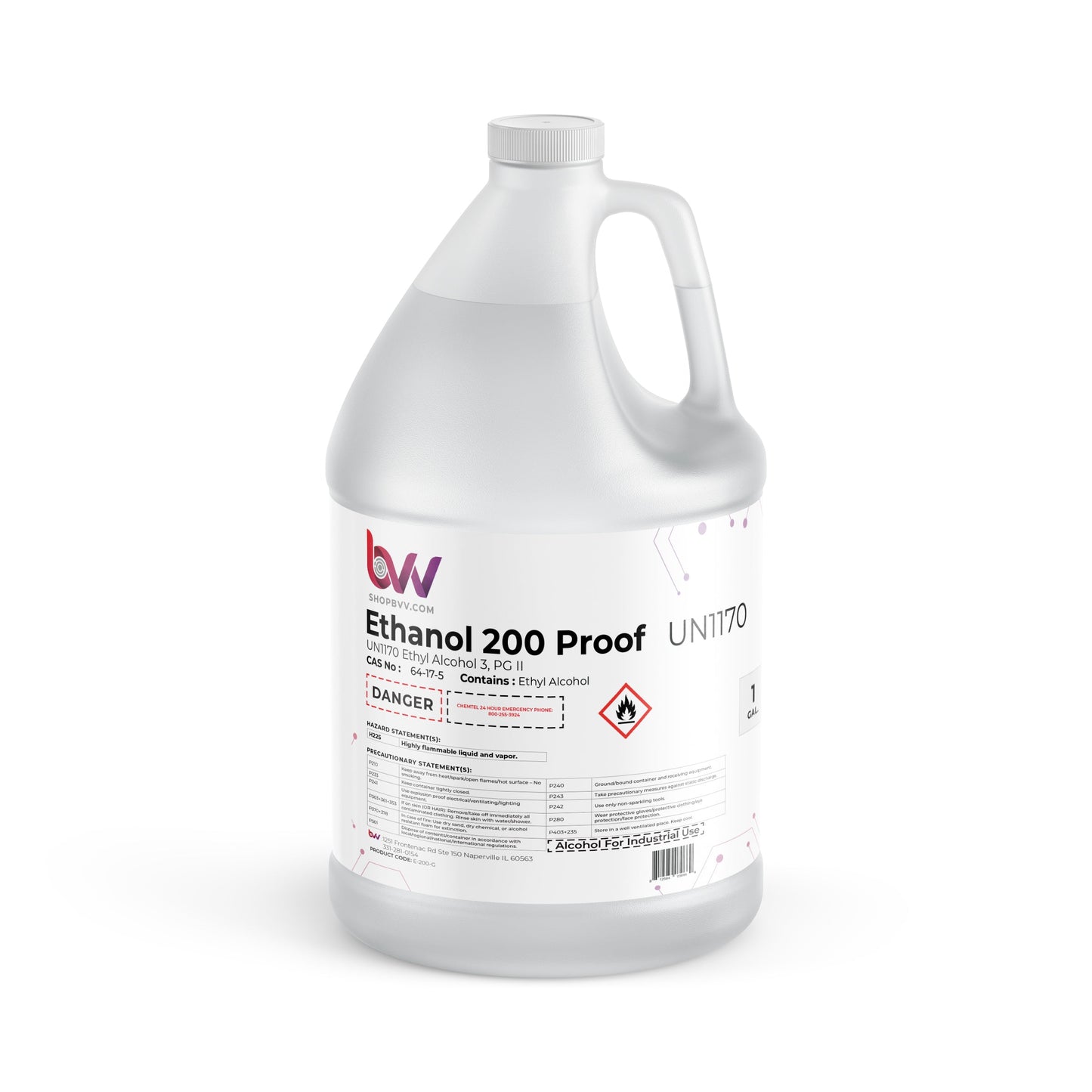 BVV™ Food & Lab Grade 200 Proof Ethanol - 99.97% - USP-NF, Kosher - Excise Tax Included