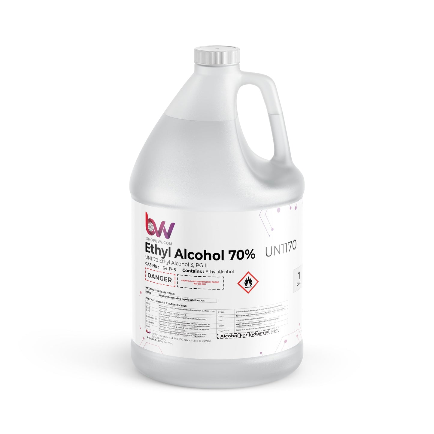 BVV™ Ethyl Alcohol 70% - USP 140 Proof