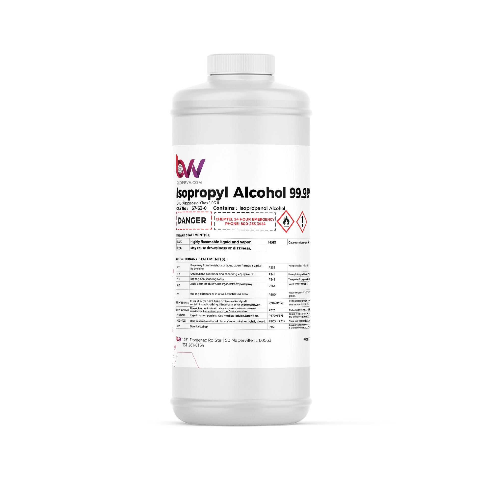 BVV™ High Purity Isopropyl Alcohol IPA 99%