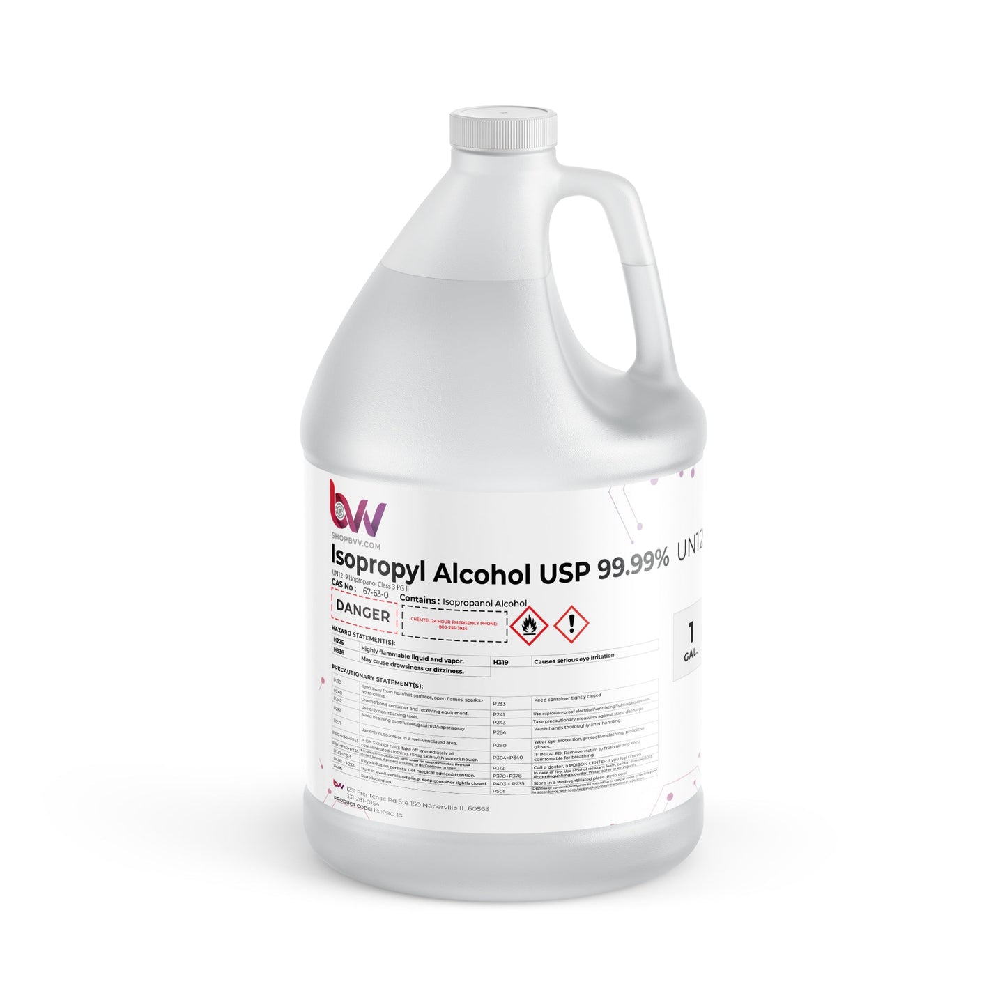 BVV™ High Purity Isopropyl Alcohol 99% USP (IPA)