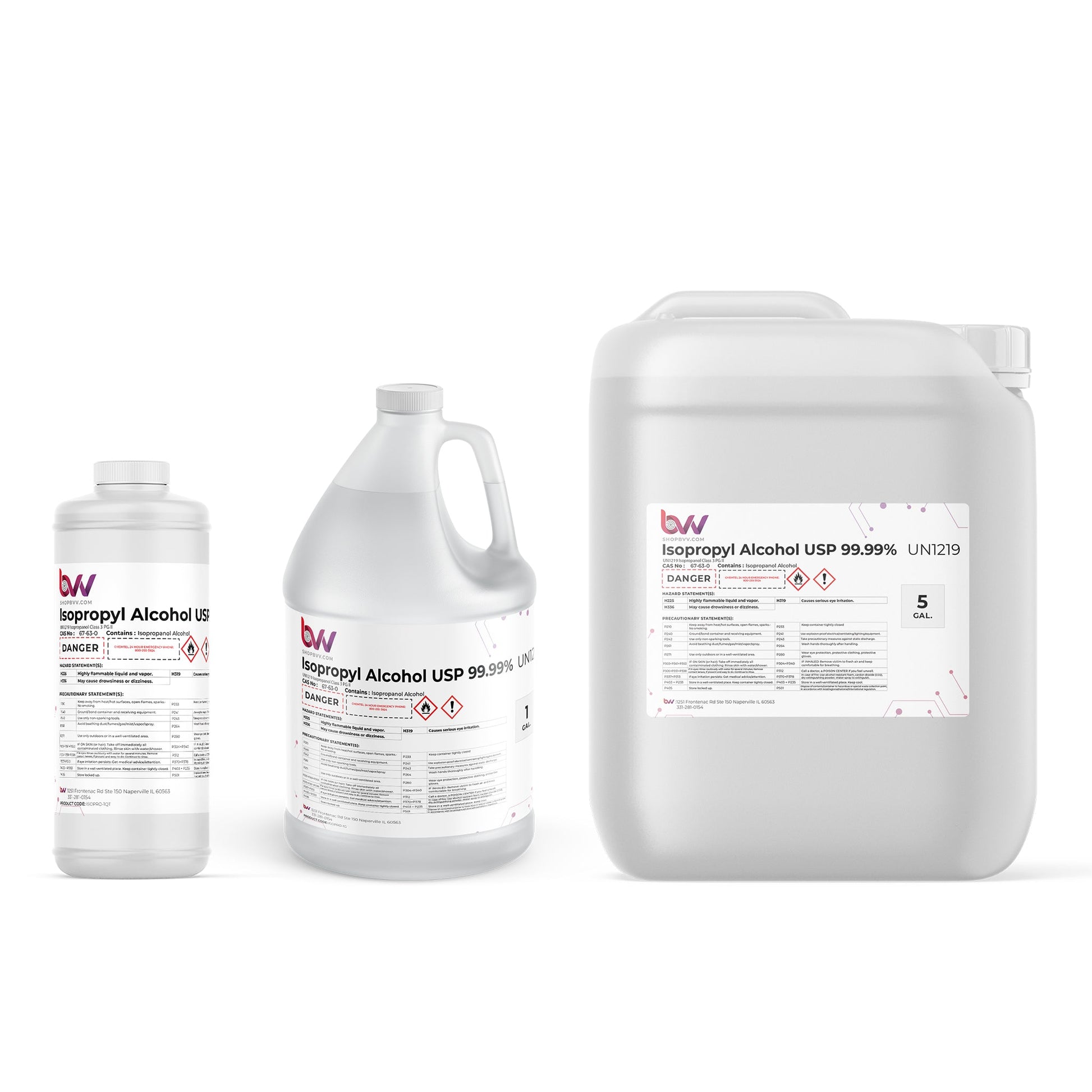 BVV™ High Purity Isopropyl Alcohol 99% USP (IPA)