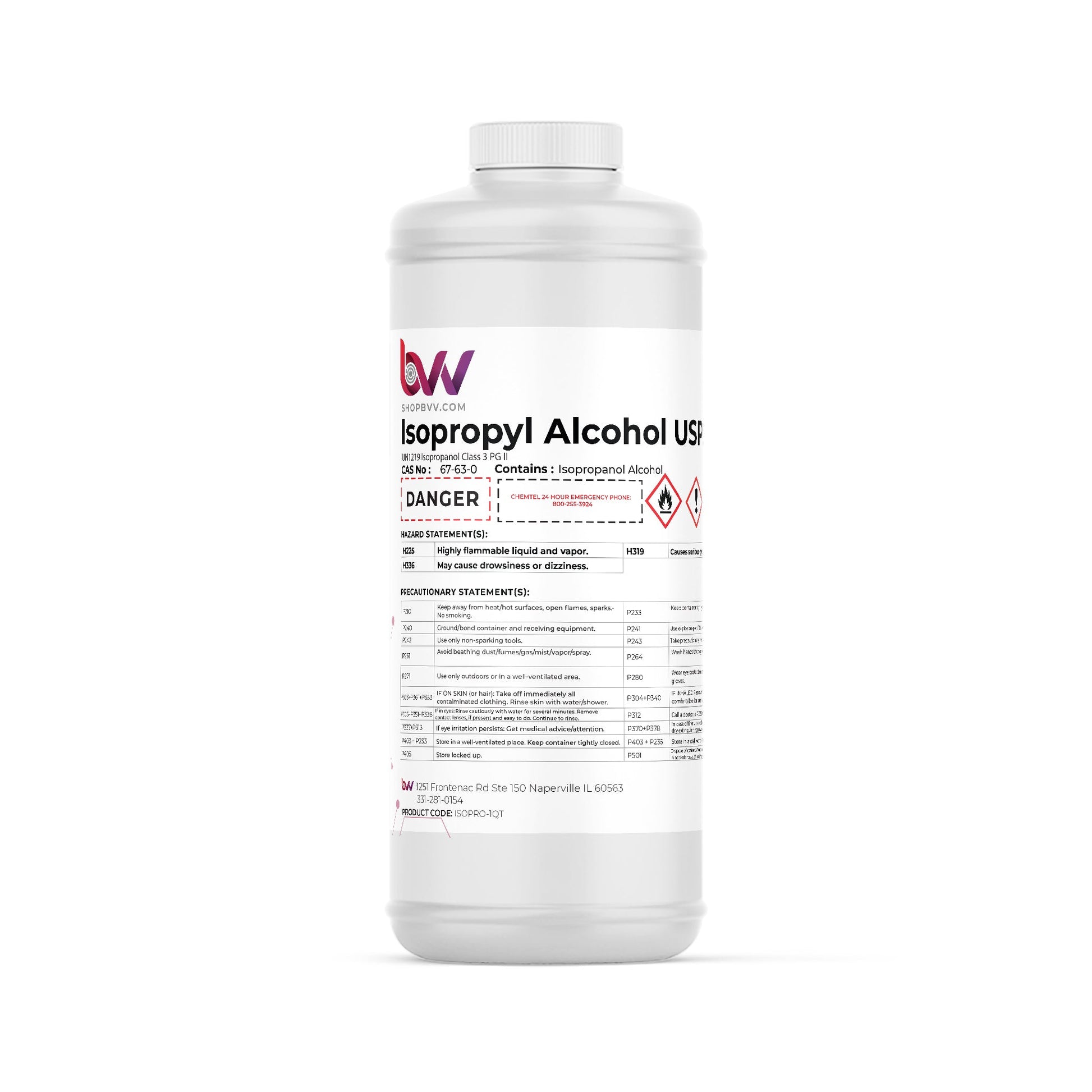 BVV™ High Purity Isopropyl Alcohol 99% USP (IPA)