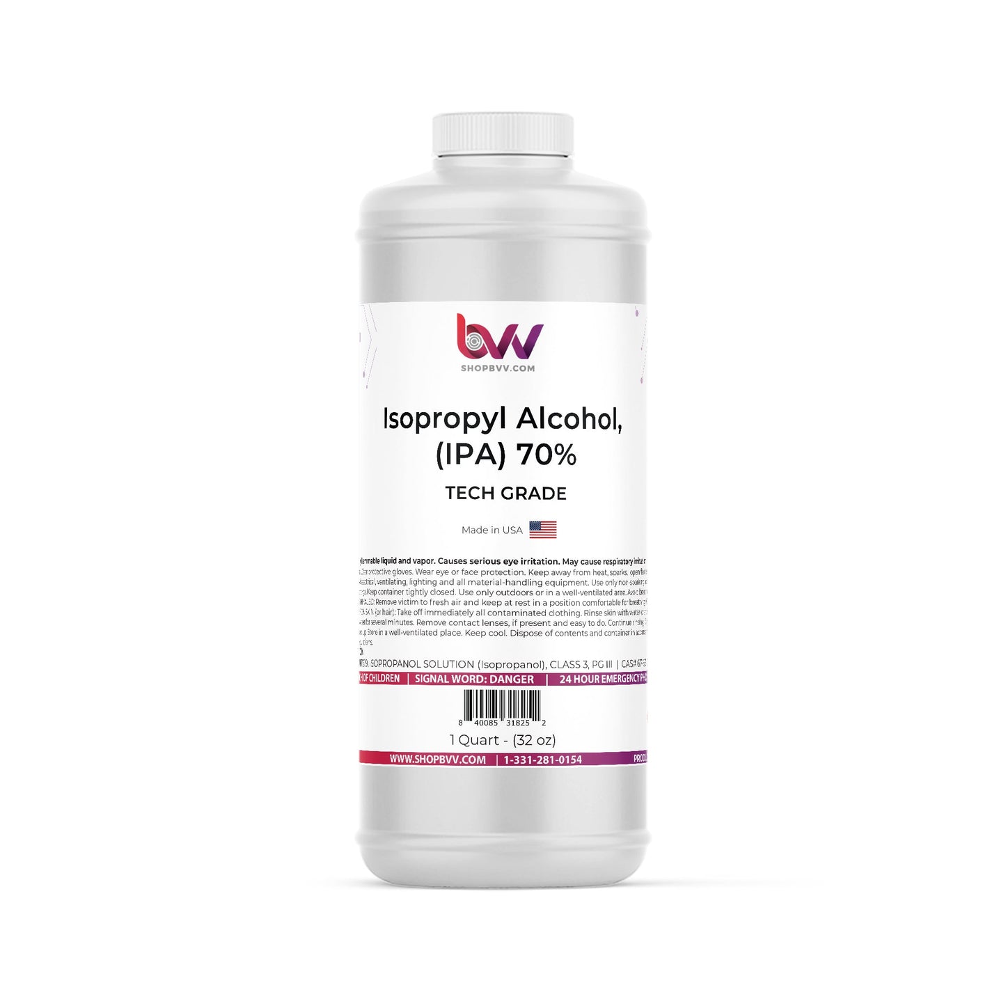 BVV Isopropyl Alcohol 70% Tech Grade