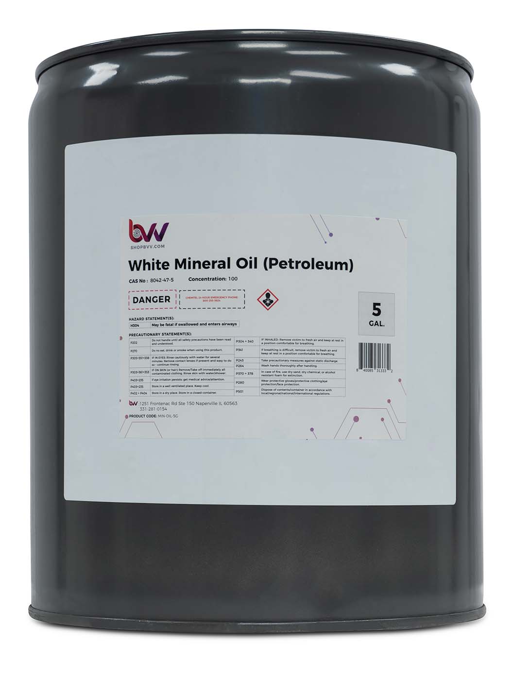 BVV Mineral Oil 7 White "Clear" (USP/NF Food Grade)