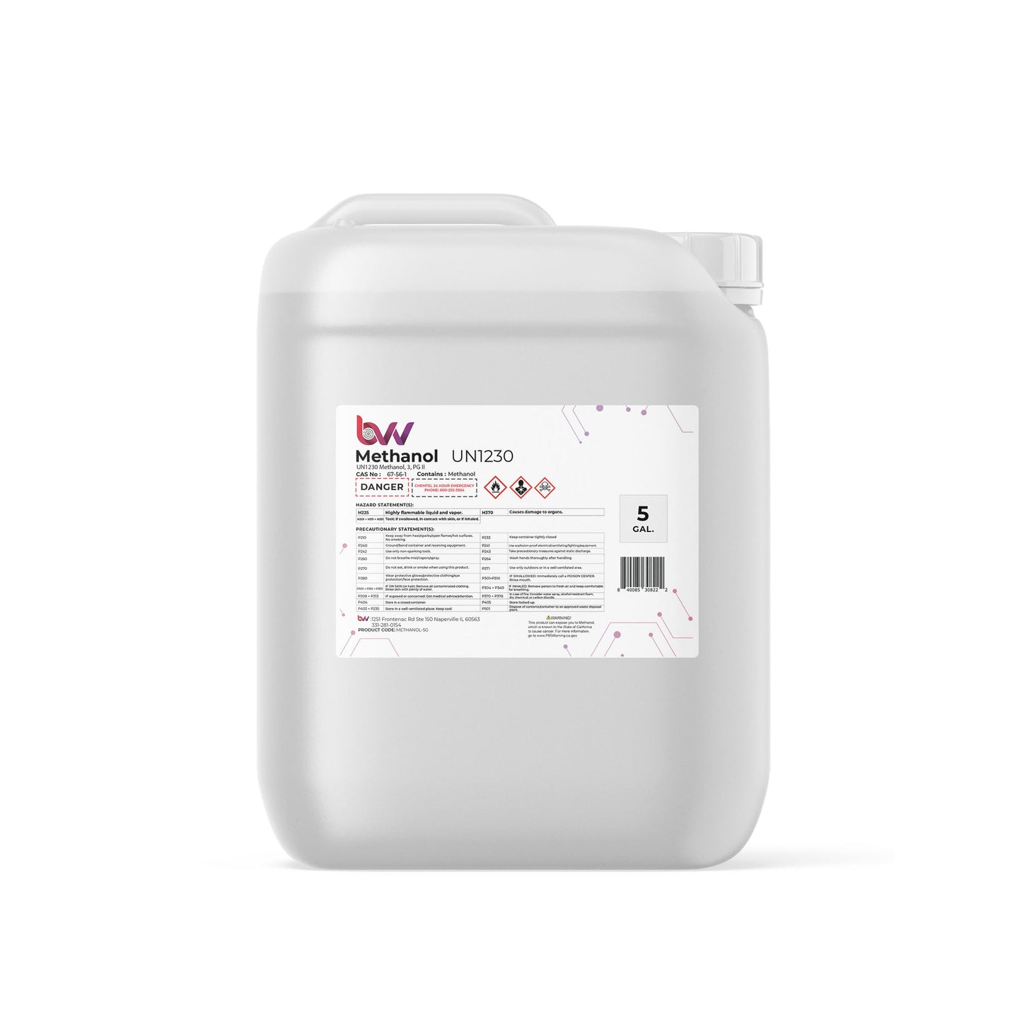 BVV™ High Purity Lab Grade Methanol 99%