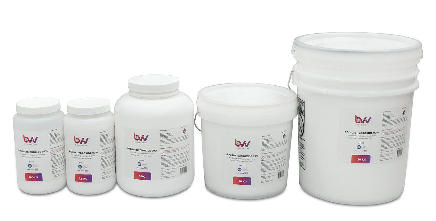 BVV™ High Purity Sodium Hydroxide 99% (Food Safe Chemical)