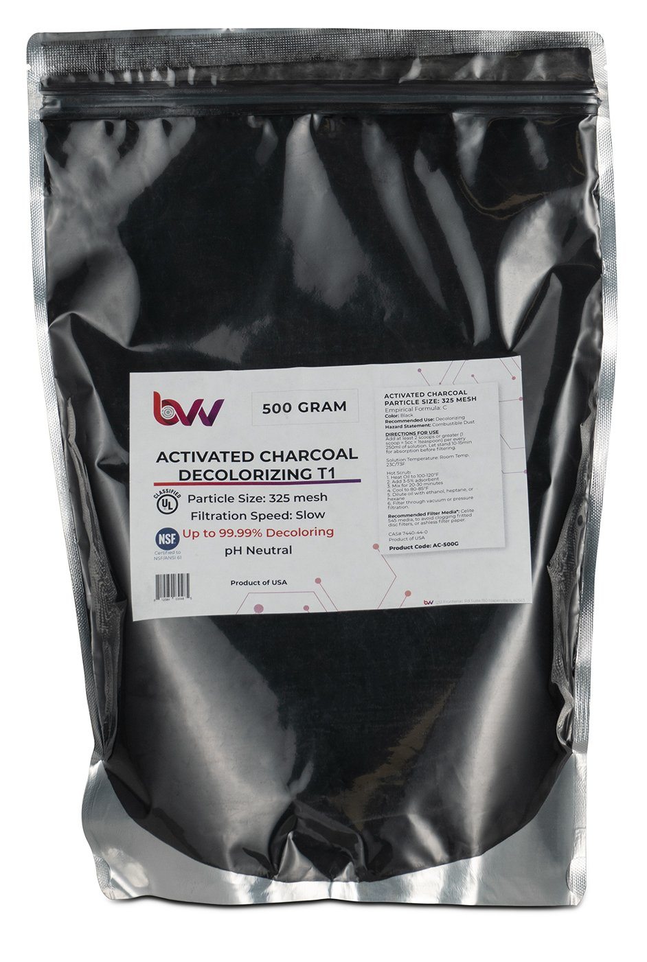 BVV™ Activated Hardwood Carbon Decolorizing T1 (100% Hardwood Charcoal)