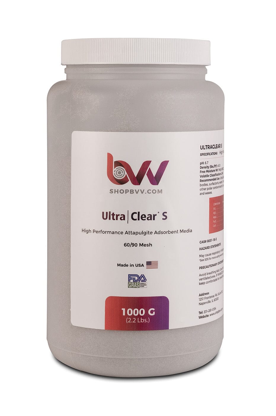 Ultra Clear S - Granular High Performance Bentonite for Bleaching & Decolorizing Edible Oils