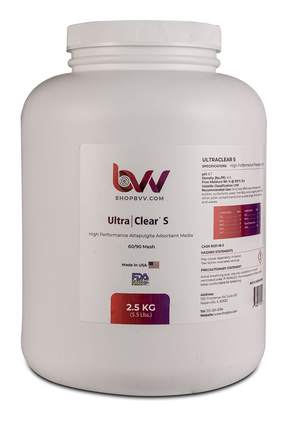 Ultra Clear S - Granular High Performance Bentonite for Bleaching & Decolorizing Edible Oils