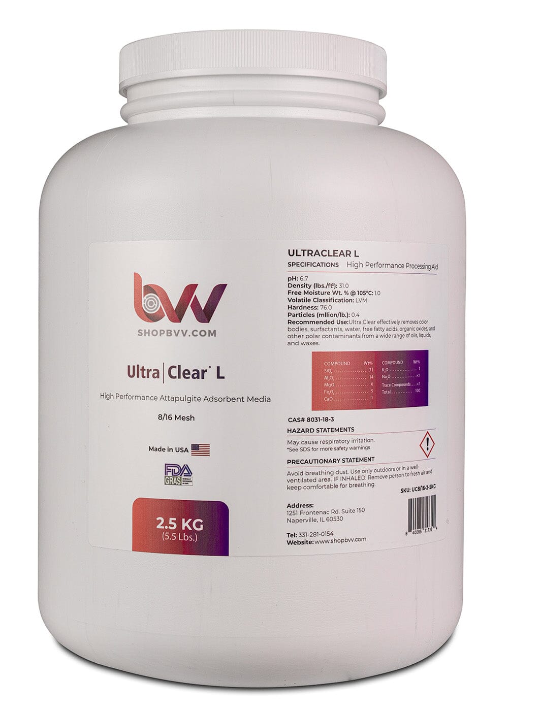 Ultra Clear L - Granular High Performance Bentonite for Bleaching & Decolorizing Edible Oils